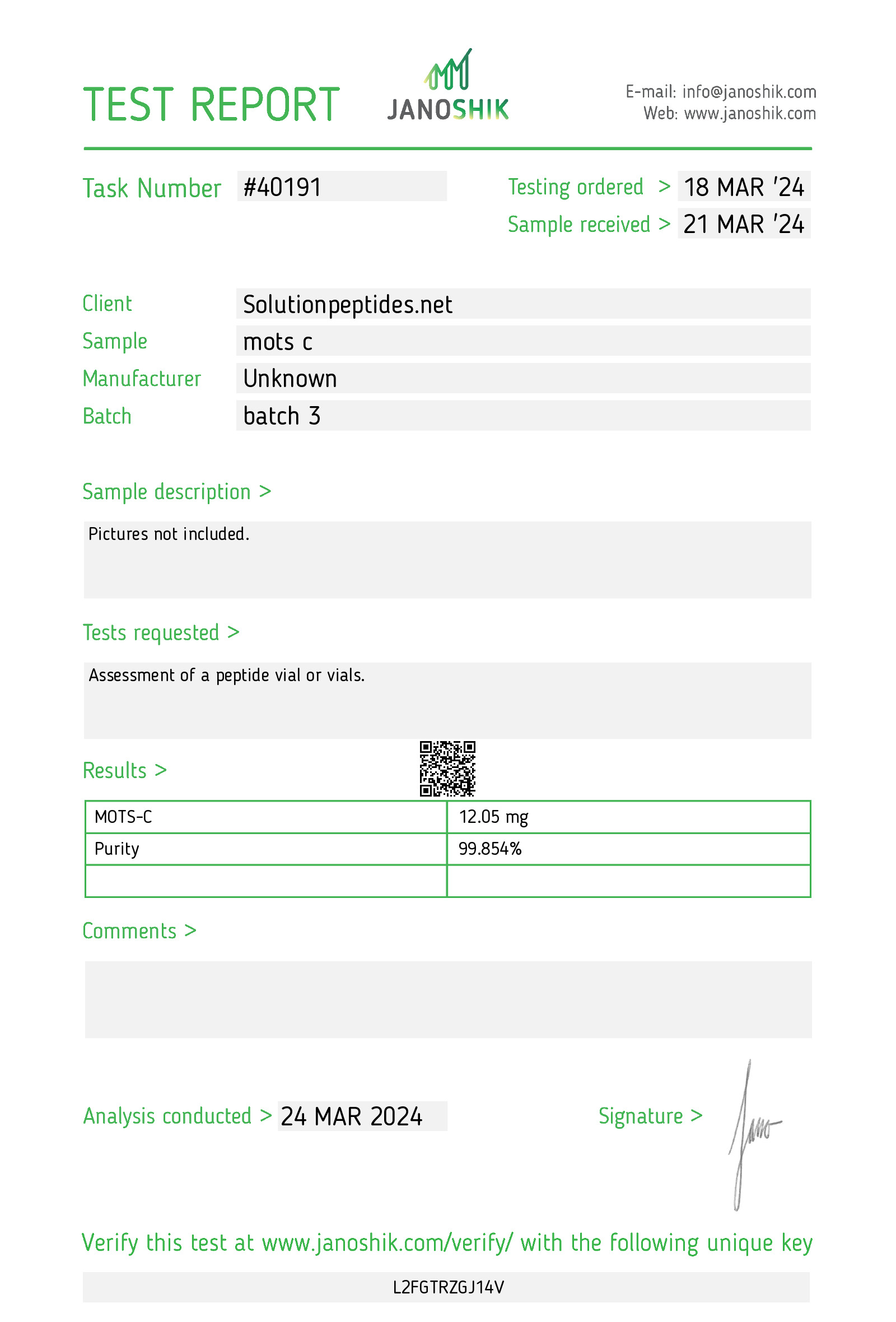 MOTS-C – 10mg MOTS-C – 10mg