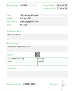 CJC-1295 (without DAC) – 5mg (cjc NO DAC)