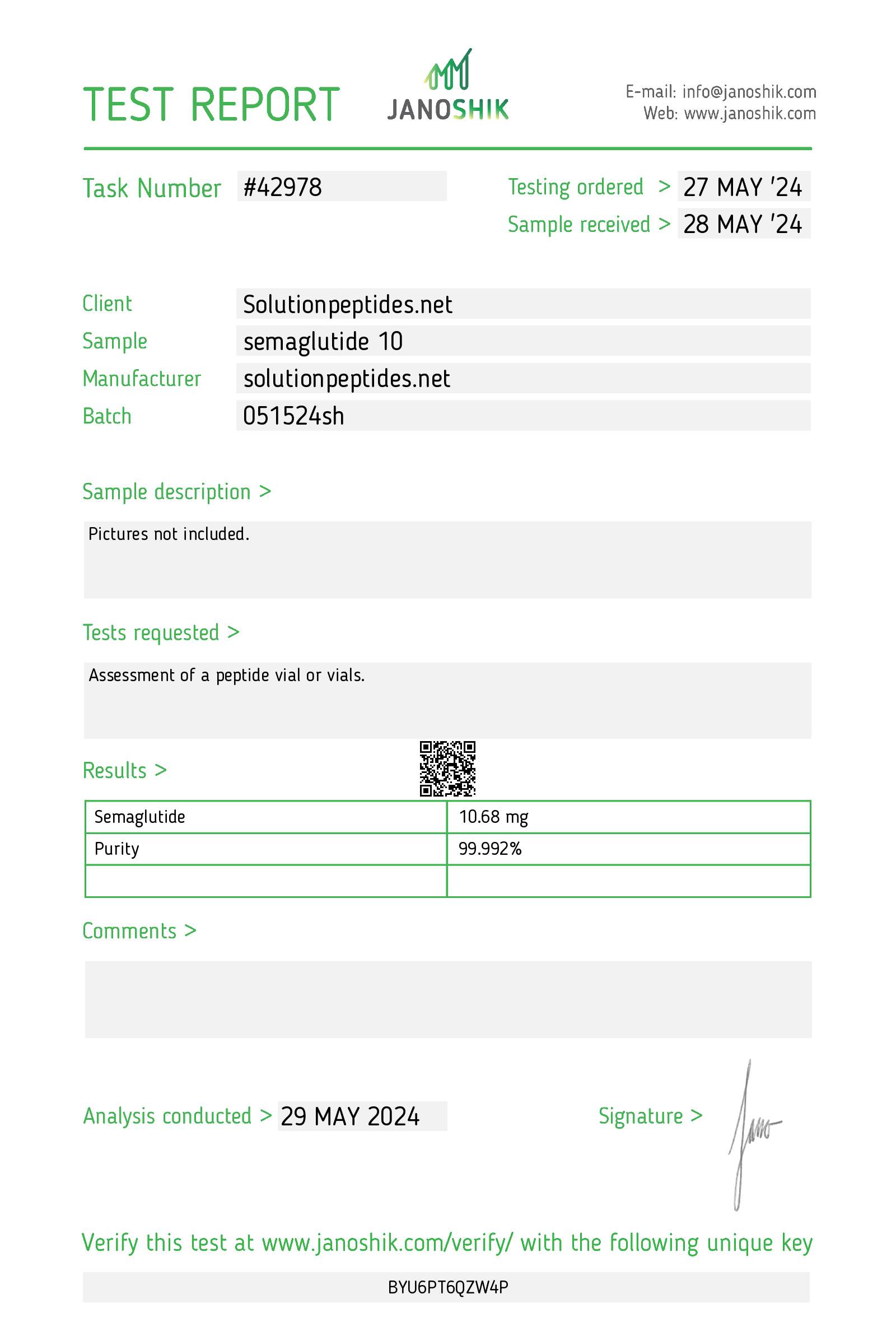 Peptide 1 (S) – 10mg Peptide 1 (S) – 10mg